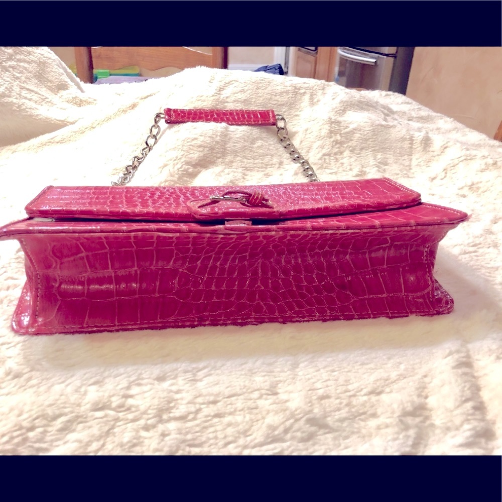 ✨S O L D✨ Liz Claiborne pink leather handbag - Picture 6 of 9